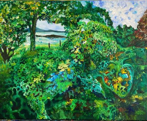 Cliff cottage garden